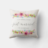 美しいたった今結婚しました結婚ズ|装飾用クッション クッション (裏面)