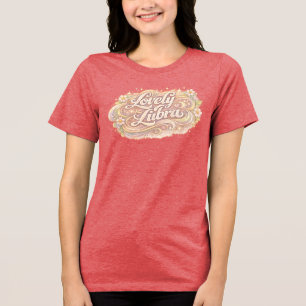 美しいてんびん座のゾディアックTシャツ - バランスのとれた美しさの天体 トライブレンドＴシャツ
