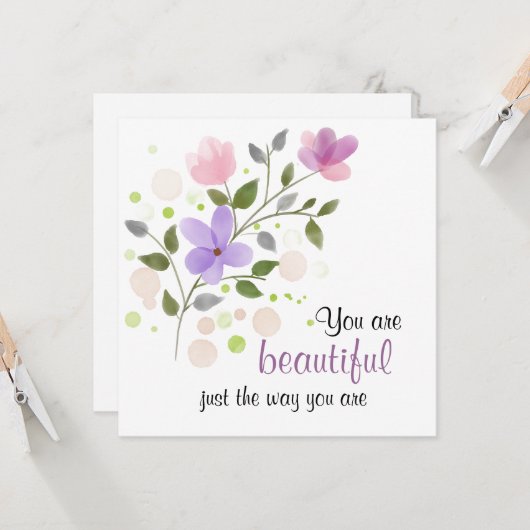 美しいですあなたが引用文のちょうど方法 カード (正面/裏面インサイチュ)