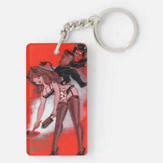 美しいとクランプスヴィンテージクリスマスクリスマス キーホルダー