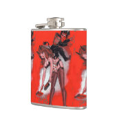 美しいとクランプスヴィンテージクリスマスクリスマス フラスク (左)