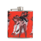 美しいとクランプスヴィンテージクリスマスクリスマス フラスク (正面)