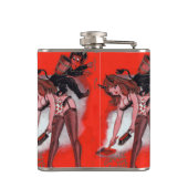 美しいとクランプスヴィンテージクリスマスクリスマス フラスク (裏面)