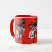 美しいとクランプスヴィンテージクリスマスクリスマス マグカップ (正面左)