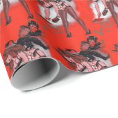 美しいとクランプスヴィンテージクリスマスクリスマス ラッピングペーパー (ロールコーナー)