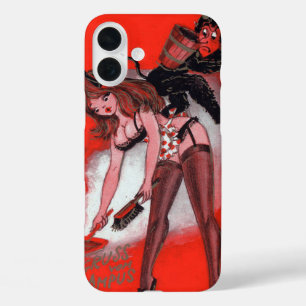 美しいとクランプスヴィンテージクリスマスクリスマス iPhone 16 PLUSケース