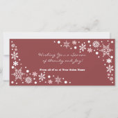 美しいとジョイの季節を祈るフラットカード (正面)