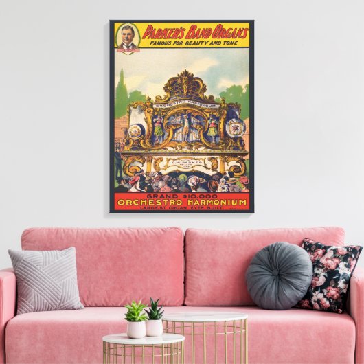 美しいとトーンで有名なパーカーのバンドオルガン キャンバスプリント (インサイチュ (リビング))