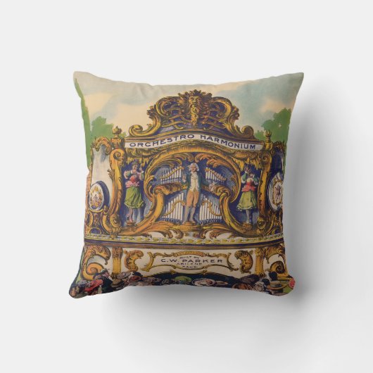 美しいとトーンで有名なパーカーのバンドオルガン クッション (裏面)