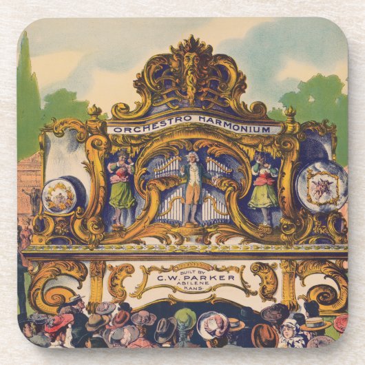 美しいとトーンで有名なパーカーのバンドオルガン コースター (正面)