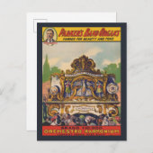 美しいとトーンで有名なパーカーのバンドオルガン ポストカード (正面/裏面)