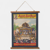 美しいとトーンで有名なパーカーのバンドオルガン 吊り下げ型タペストリー (正面)