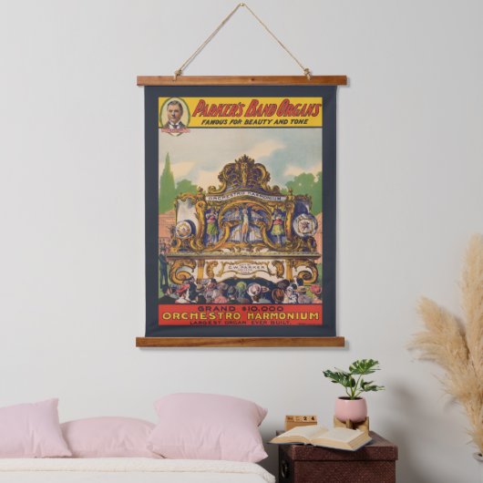 美しいとトーンで有名なパーカーのバンドオルガン 吊り下げ型タペストリー (寝室)