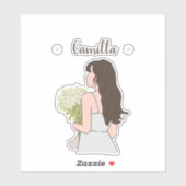 美しいとバイトのフローラチャーム シール (シート)