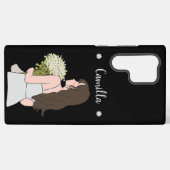 美しいとバイトのフローラチャーム SAMSUNG GALAXYケース (裏面横)