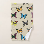 美しいとバタフライバスタオルセット バスタオルセット (ハンドタオル)