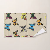 美しいとバタフライバスタオルセット バスタオルセット (ハンドタオル)