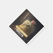 美しいとビーストお誕生日ケーキ- スタンダードカクテルナプキン (角)