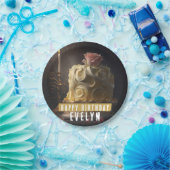 美しいとビーストお誕生日ケーキ- ペーパープレート (パーティー)