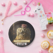 美しいとビーストお誕生日ケーキ- ペーパープレート (パーティー)