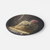 美しいとビーストお誕生日ケーキ- ペーパープレート (アングル)