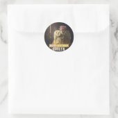 美しいとビーストお誕生日ケーキ- ラウンドシール (バッグ)