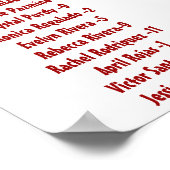 美しいとビーストのシーティングチャート ポスター (角)