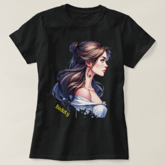 美しいとビーストカップルTシャツ Tシャツ