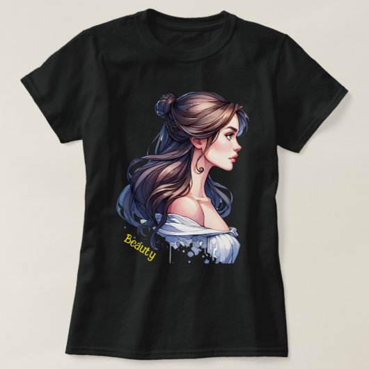 美しいとビーストカップルTシャツ Tシャツ (デザイン正面)
