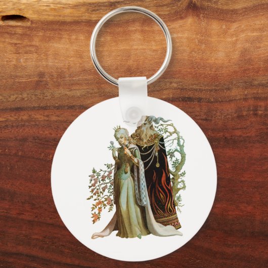 美しいとビーストキーチェーン キーホルダー (正面)