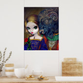 美しいとビーストゴシック童話アートプリント ポスター (キッチン)