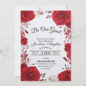 美しいとビーストスウィート16バラ招待状 招待状 (正面)