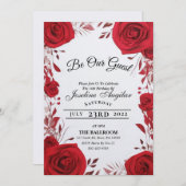 美しいとビーストスウィート16バラ招待状 招待状 (正面/裏面)