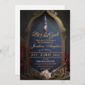 美しいとビーストスウィート16招待状 招待状 (正面/裏面)