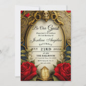 美しいとビーストスウィート16招待状 招待状 (正面)