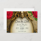 美しいとビーストスウィート16日付を保存 セーブザデート (正面/裏面)