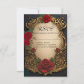 美しいとビーストスウィート16 RSVPカード (正面)