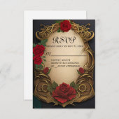 美しいとビーストスウィート16 RSVPカード (正面/裏面)