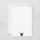 美しいとビーストスウィート16 RSVPカード (裏面)