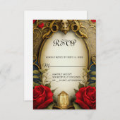 美しいとビーストスウィート16 RSVPカード (正面/裏面)