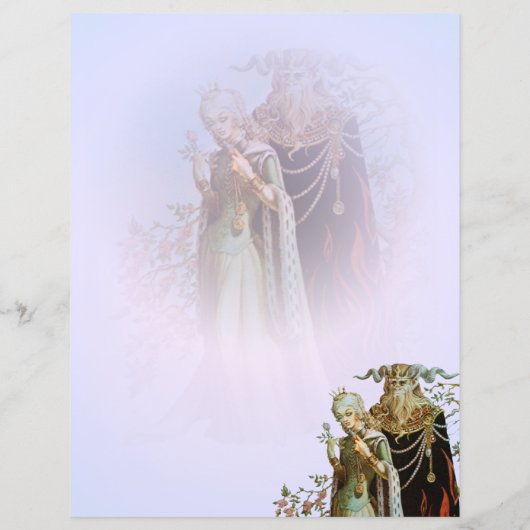 美しいとビーストステーショナリー紙 (裏面)