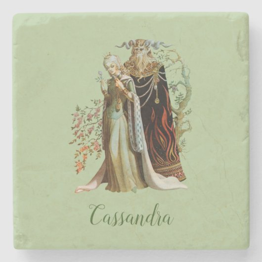 美しいとビーストストーンコースター ストーンコースター (正面)