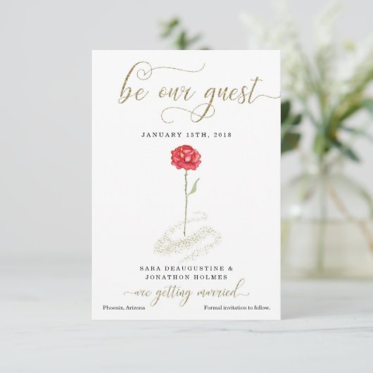 美しいとビーストセーブ・ザ・デート案内 セーブザデート (スタンド正面)