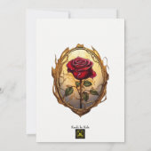 美しいとビーストバラキャッスルスウィート16 招待状 (裏面)