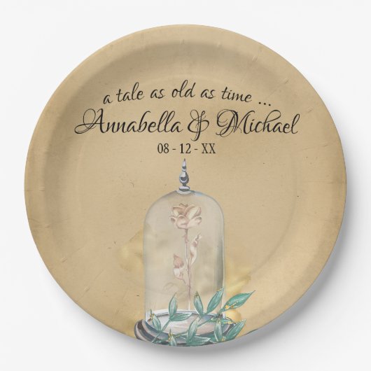 美しいとビーストフェアユタレバラ ペーパープレート (正面)