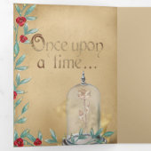 美しいとビーストフェアユタレヴィンテージストーリーブック 三つ折り招待状 (内部最初)