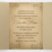 美しいとビーストフェアユタレヴィンテージストーリーブック 三つ折り招待状 (内部中)