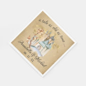 美しいとビーストフェアユタールキャッスルアンドバラ スタンダードランチョンナプキン (角)