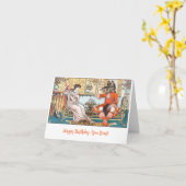 美しいとビーストフェアリーおもしろいティターレ誕生日 カード (黄色い花)