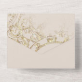 美しいとビーストフェアリーテイルテーマ オールインワン招待状 (裏面)